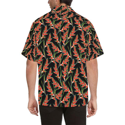 Heliconia Pattern Print Design HL010 Men Hawaiian Shirt-JorJune