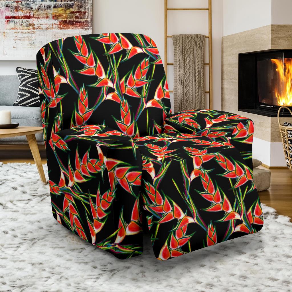 Heliconia Pattern Print Design HL010 Recliner Slipcover-JORJUNE.COM