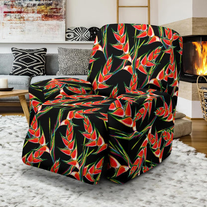 Heliconia Pattern Print Design HL010 Recliner Slipcover-JORJUNE.COM