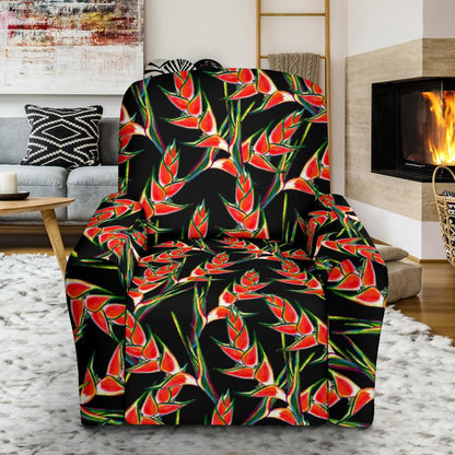 Heliconia Pattern Print Design HL010 Recliner Slipcover-JORJUNE.COM
