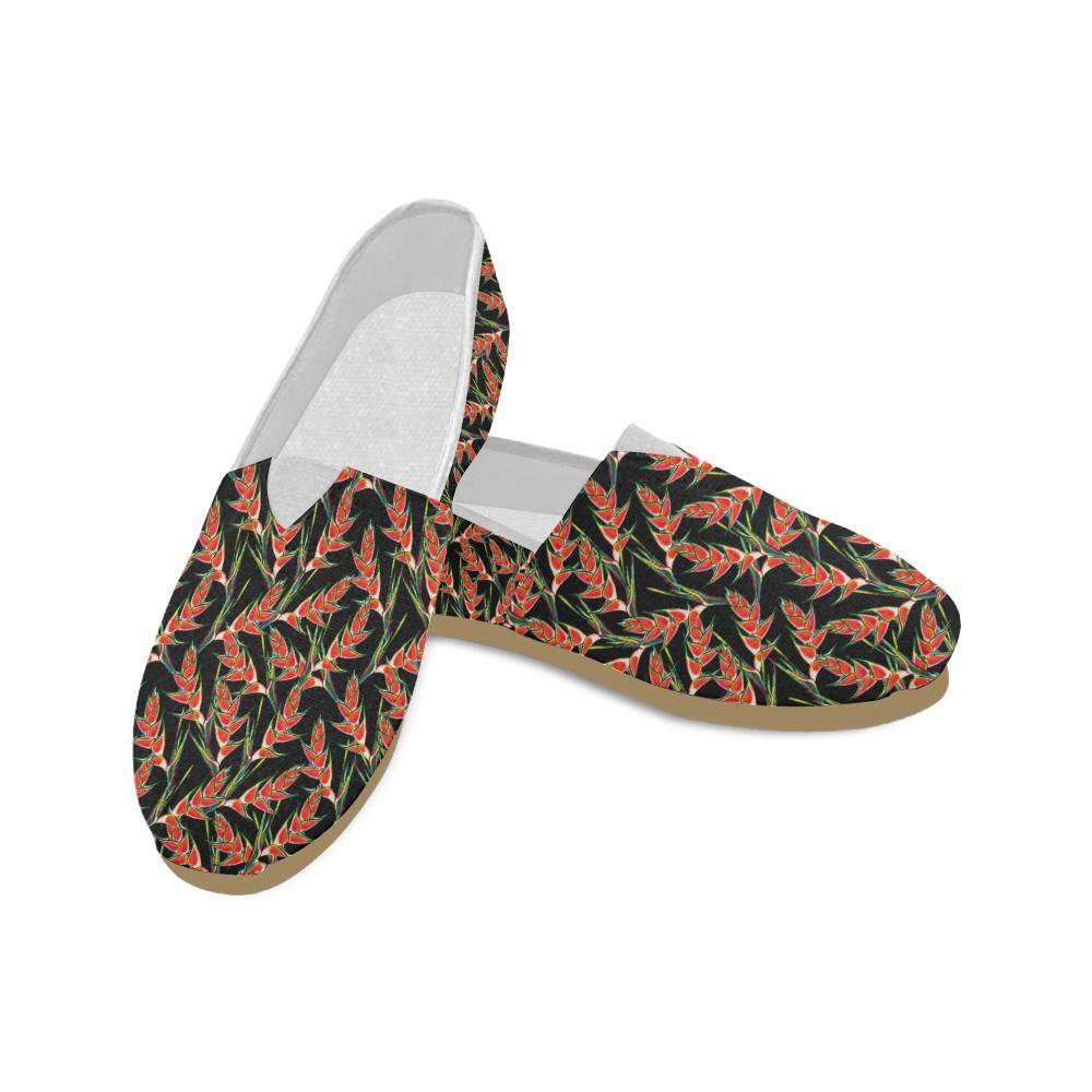Heliconia Pattern Print Design HL010 Women Casual Shoes-JorJune.com