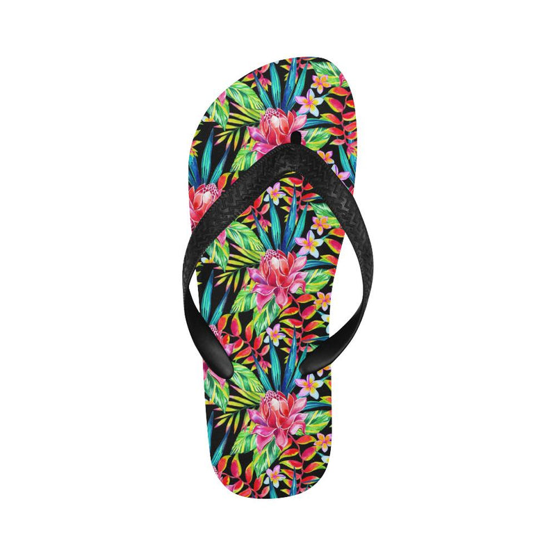 Heliconia Pattern Print Design HL02 Flip Flops-JorJune