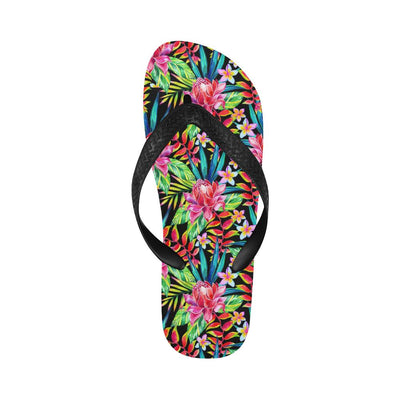 Heliconia Pattern Print Design HL02 Flip Flops-JorJune