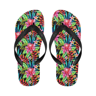 Heliconia Pattern Print Design HL02 Flip Flops-JorJune