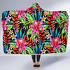 Heliconia Pattern Print Design HL02 Hooded Blanket-JORJUNE.COM