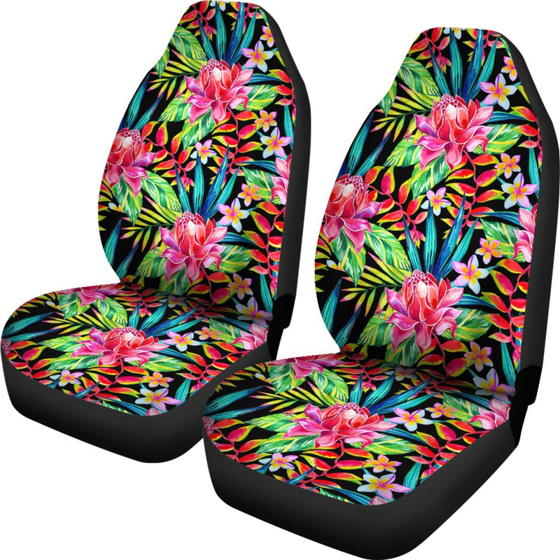 Heliconia Pattern Print Design HL02 Universal Fit Car Seat Covers-JorJune