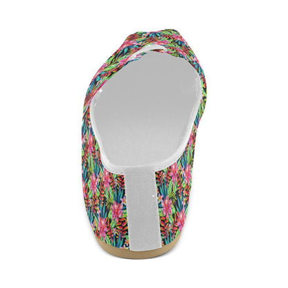 Heliconia Pattern Print Design HL02 Women Casual Shoes-JorJune.com