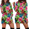 Heliconia Pattern Print Design HL02 Women Hoodie Dress