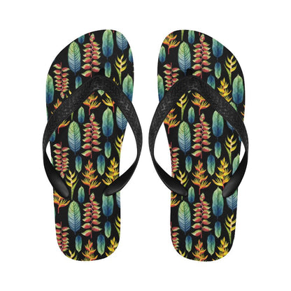 Heliconia Pattern Print Design HL03 Flip Flops-JorJune