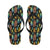 Heliconia Pattern Print Design HL03 Flip Flops-JorJune