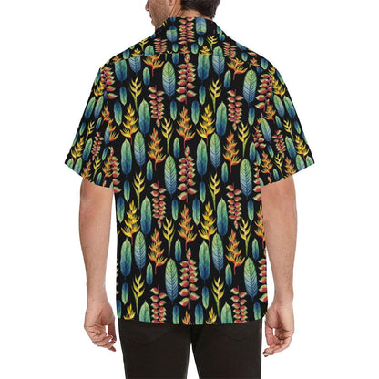 Heliconia Pattern Print Design HL03 Men Hawaiian Shirt-JorJune