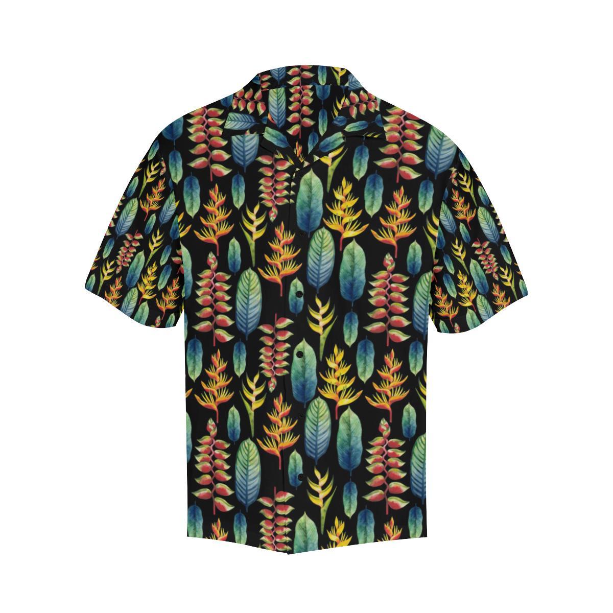 Heliconia Pattern Print Design HL03 Men Hawaiian Shirt-JorJune