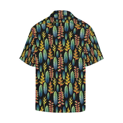 Heliconia Pattern Print Design HL03 Men Hawaiian Shirt-JorJune