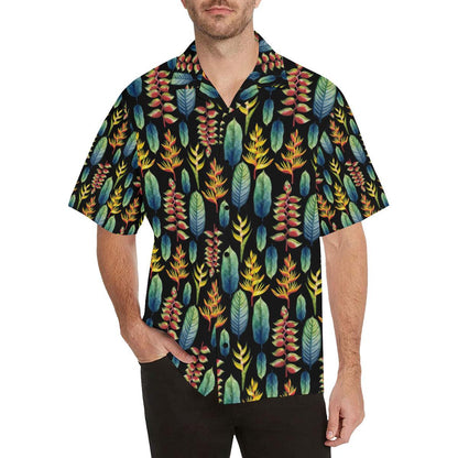 Heliconia Pattern Print Design HL03 Men Hawaiian Shirt-JorJune