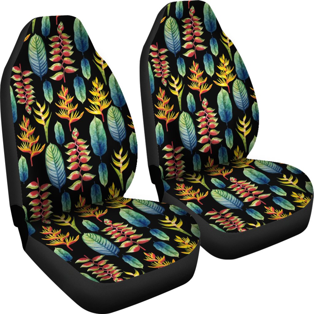 Heliconia Pattern Print Design HL03 Universal Fit Car Seat Covers-JorJune