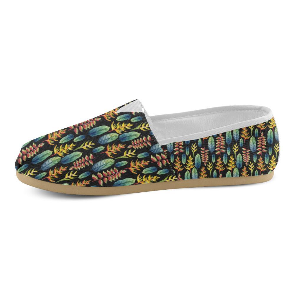 Heliconia Pattern Print Design HL03 Women Casual Shoes-JorJune.com
