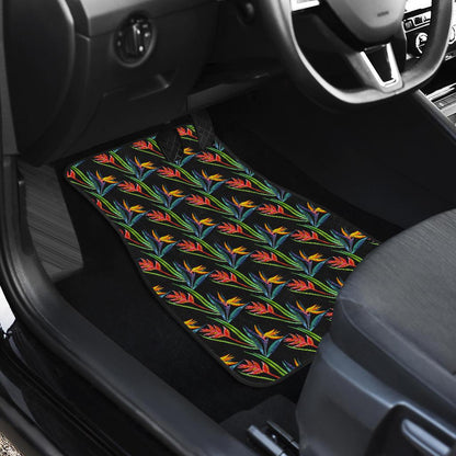 Heliconia Pattern Print Design HL04 Car Floor Mats-JorJune