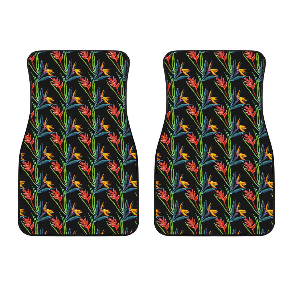 Heliconia Pattern Print Design HL04 Car Floor Mats-JorJune