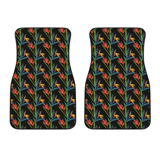 Heliconia Pattern Print Design HL04 Car Floor Mats-JorJune