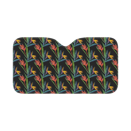 Heliconia Pattern Print Design HL04 Car Sun Shade-JorJune