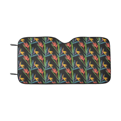 Heliconia Pattern Print Design HL04 Car Sun Shade-JorJune