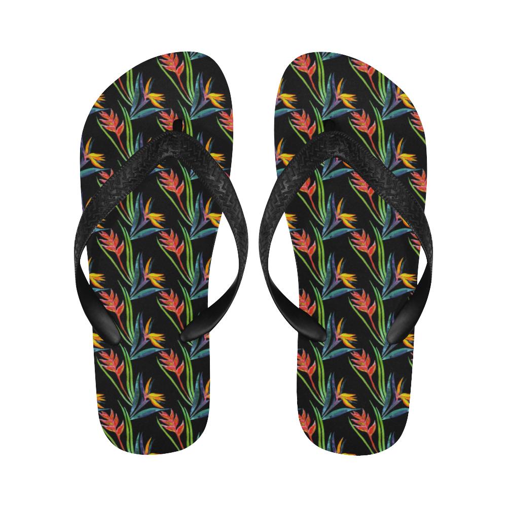 Heliconia Pattern Print Design HL04 Flip Flops-JorJune