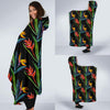 Heliconia Pattern Print Design HL04 Hooded Blanket-JORJUNE.COM