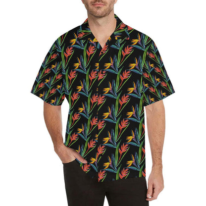 Heliconia Pattern Print Design HL04 Men Hawaiian Shirt-JorJune