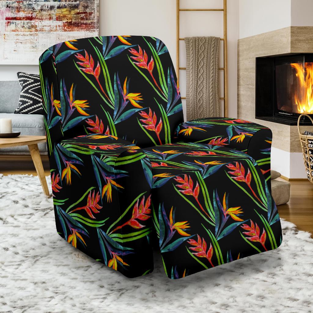 Heliconia Pattern Print Design HL04 Recliner Slipcover-JORJUNE.COM