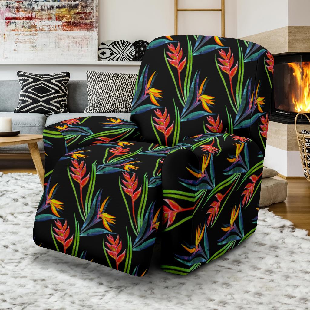 Heliconia Pattern Print Design HL04 Recliner Slipcover-JORJUNE.COM