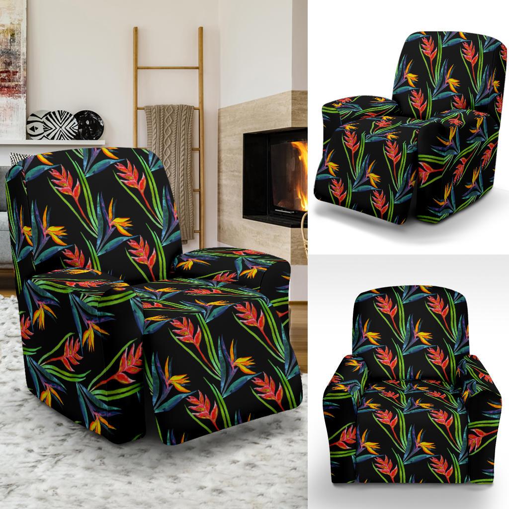 Heliconia Pattern Print Design HL04 Recliner Slipcover-JORJUNE.COM