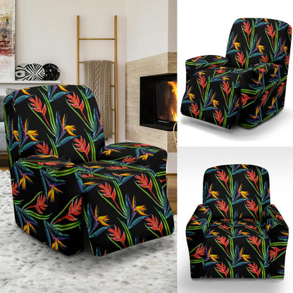 Heliconia Pattern Print Design HL04 Recliner Slipcover-JORJUNE.COM