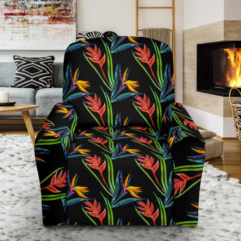 Heliconia Pattern Print Design HL04 Recliner Slipcover-JORJUNE.COM