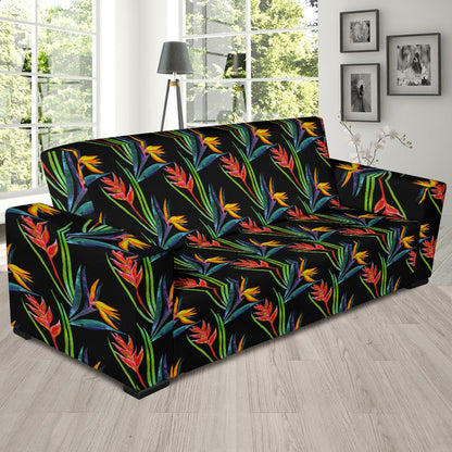Heliconia Pattern Print Design HL04 Sofa Slipcover-JORJUNE.COM