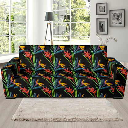 Heliconia Pattern Print Design HL04 Sofa Slipcover-JORJUNE.COM