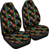 Heliconia Pattern Print Design HL04 Universal Fit Car Seat Covers-JorJune