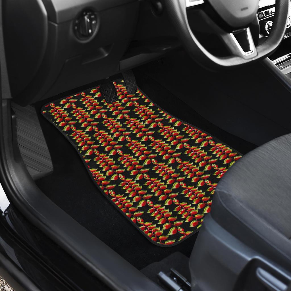 Heliconia Pattern Print Design HL05 Car Floor Mats-JorJune