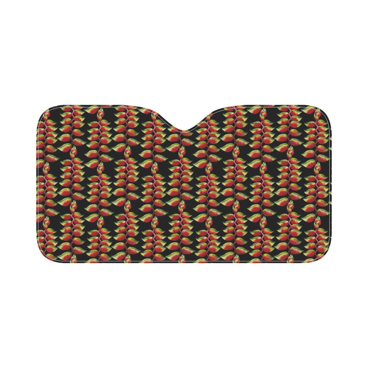 Heliconia Pattern Print Design HL05 Car Sun Shade-JorJune