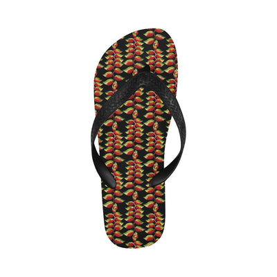 Heliconia Pattern Print Design HL05 Flip Flops-JorJune