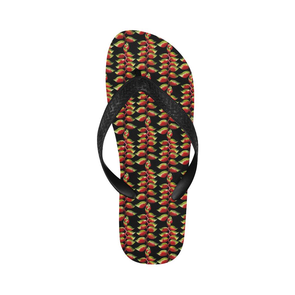 Heliconia Pattern Print Design HL05 Flip Flops-JorJune