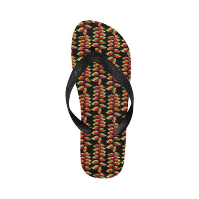 Heliconia Pattern Print Design HL05 Flip Flops-JorJune