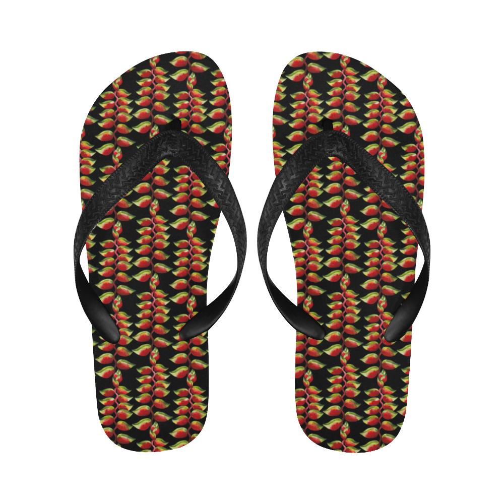 Heliconia Pattern Print Design HL05 Flip Flops-JorJune