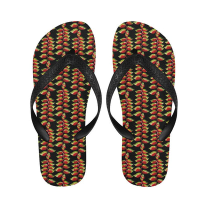 Heliconia Pattern Print Design HL05 Flip Flops-JorJune