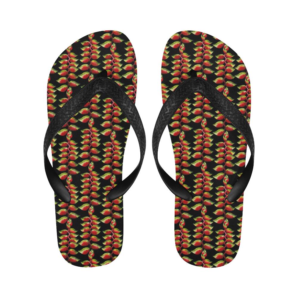 Heliconia Pattern Print Design HL05 Flip Flops-JorJune