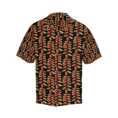 Heliconia Pattern Print Design HL05 Men Hawaiian Shirt-JorJune