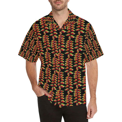 Heliconia Pattern Print Design HL05 Men Hawaiian Shirt-JorJune