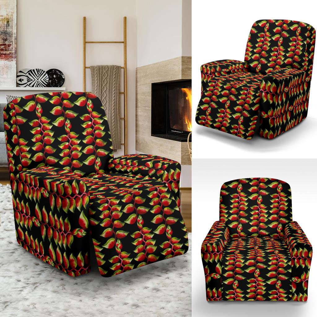 Heliconia Pattern Print Design HL05 Recliner Slipcover-JORJUNE.COM