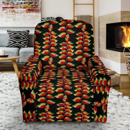 Heliconia Pattern Print Design HL05 Recliner Slipcover-JORJUNE.COM