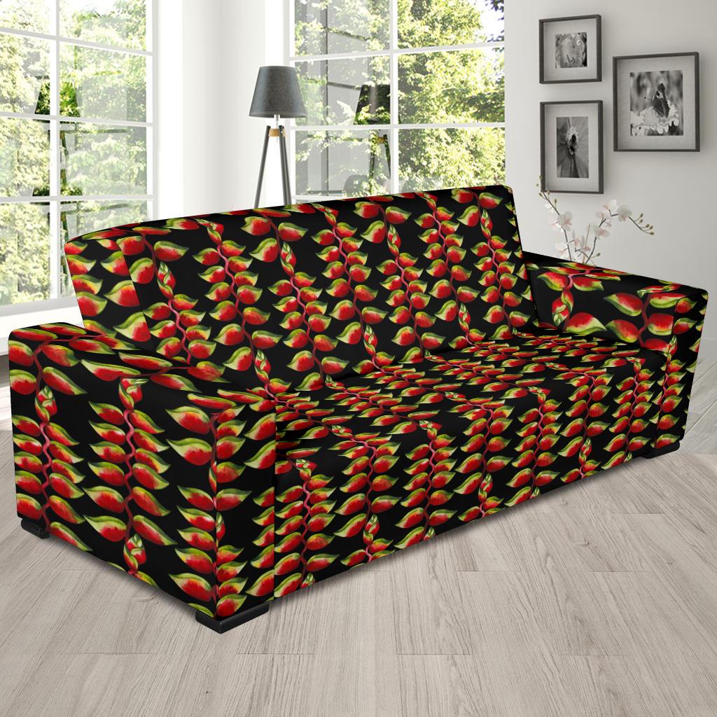 Heliconia Pattern Print Design HL05 Sofa Slipcover-JORJUNE.COM