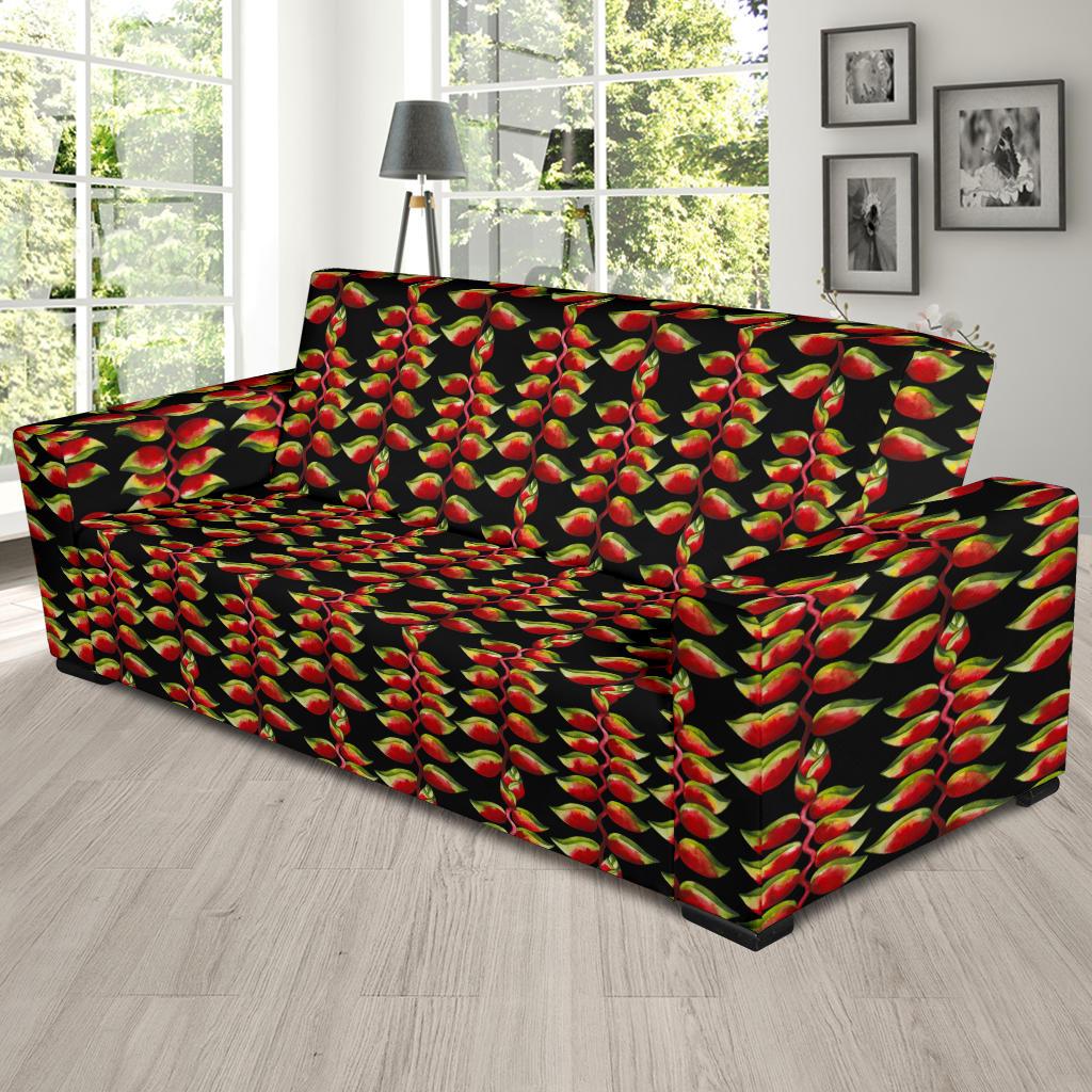 Heliconia Pattern Print Design HL05 Sofa Slipcover-JORJUNE.COM